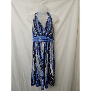 Womens Sz Lg Babydoll  Dress Resort Wear Cruise Vacation Art To Wear Stretch